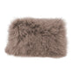 Lamb Fur Pillow Rectangular Grey