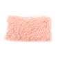 Lamb Fur Pillow Rectangular Pink