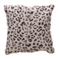 Spotted Goat Fur Pillow Grey Leopard