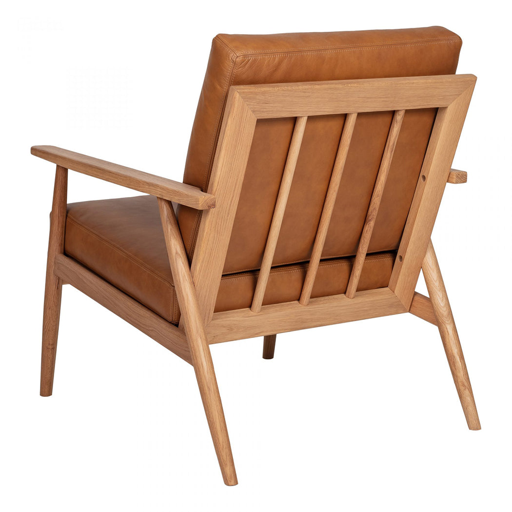 Harper Leather Lounge Chair Tan