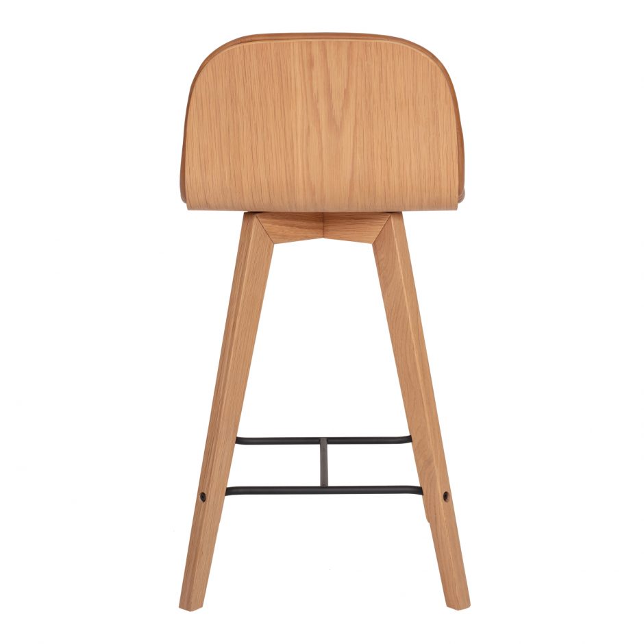 Napoli Leather Counter Stool Tan YC-1020-40 - Yanni Custom 