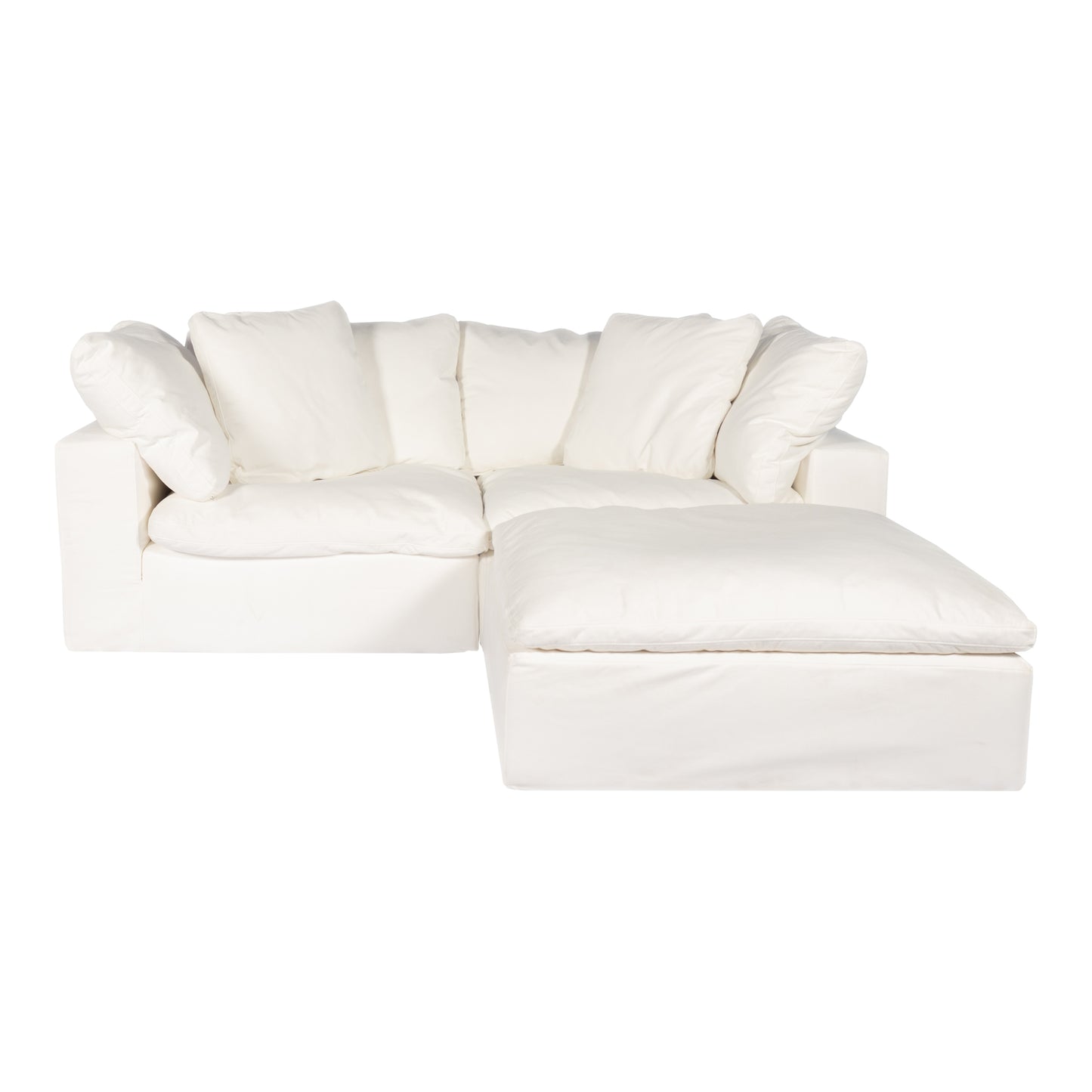 Clay Nook Modular Sectional Livesmart Fabric White YJ-1009-05