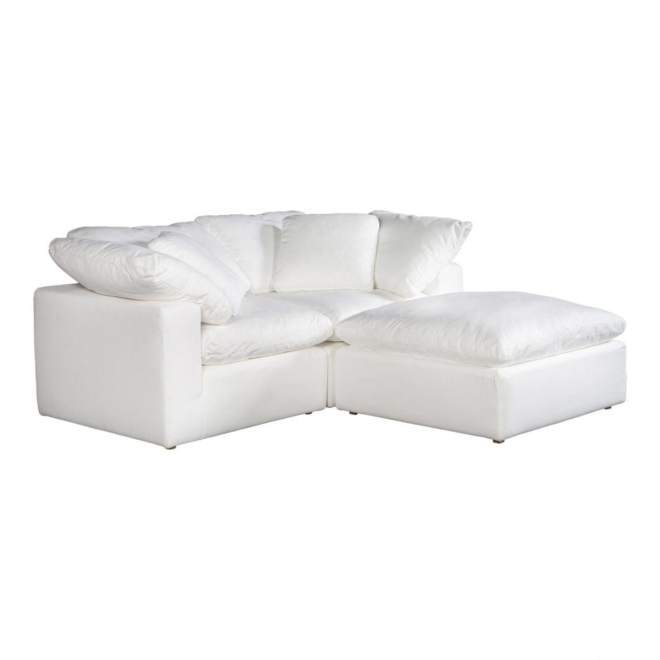 Clay Nook Modular Sectional Livesmart Fabric White YJ-1009-05