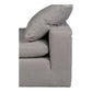 Terra Condo Armless Chair Livesmart Fabric Light Grey YJ-1013-29