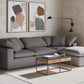 Terra Condo Ottoman Livesmart Fabric Light Grey