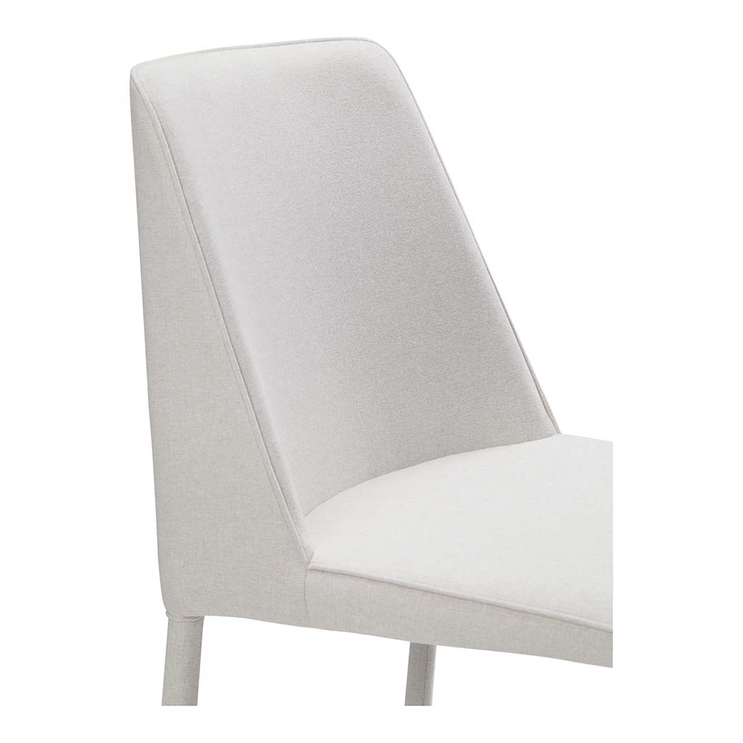 Nora Fabric Dining Chair White Set of 2