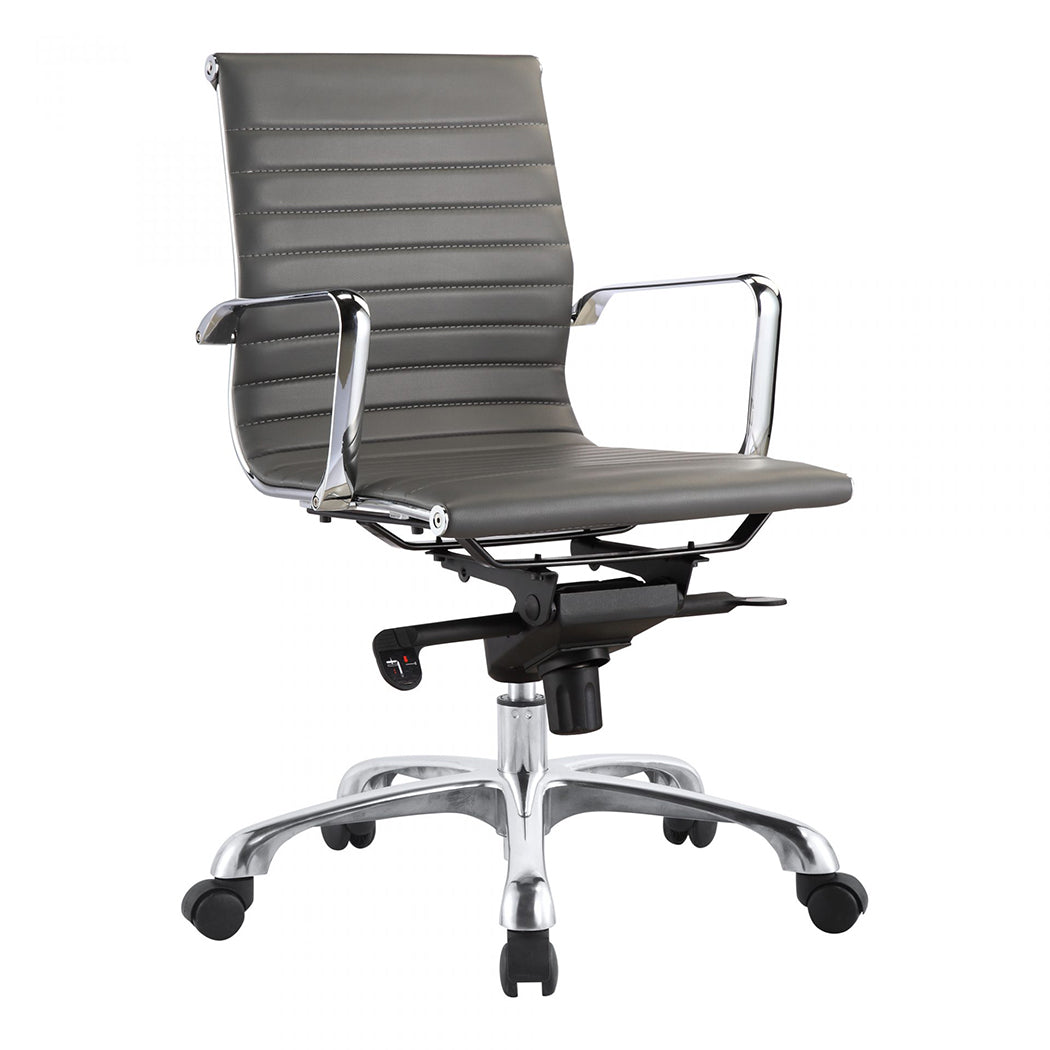 Omega Swivel Office Chair Low Back Grey