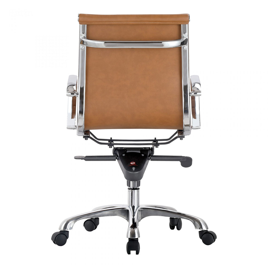 Omega Swivel Office Chair Low Back Tan