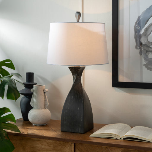 Braelynn Charcoal/White Table Lamp