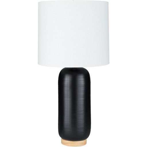 Everly 26 inch 100 watt Black Table Lamp