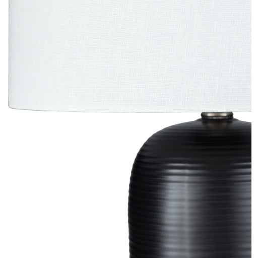 Everly 26 inch 100 watt Black Table Lamp