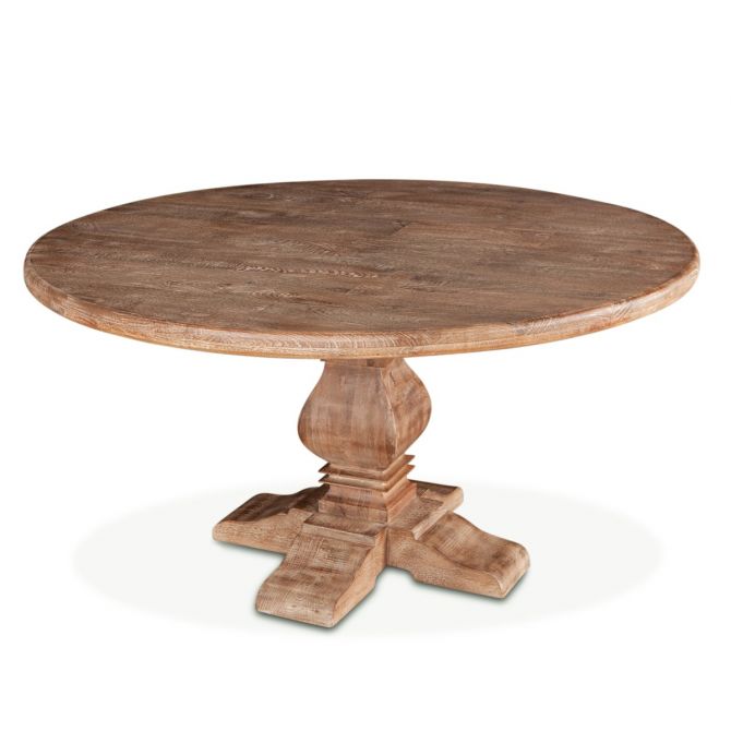 San Rafael 54" Round Dining Table Antique Oak
