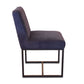 Renegade Rum Navy Linen and Iron Dining Chair