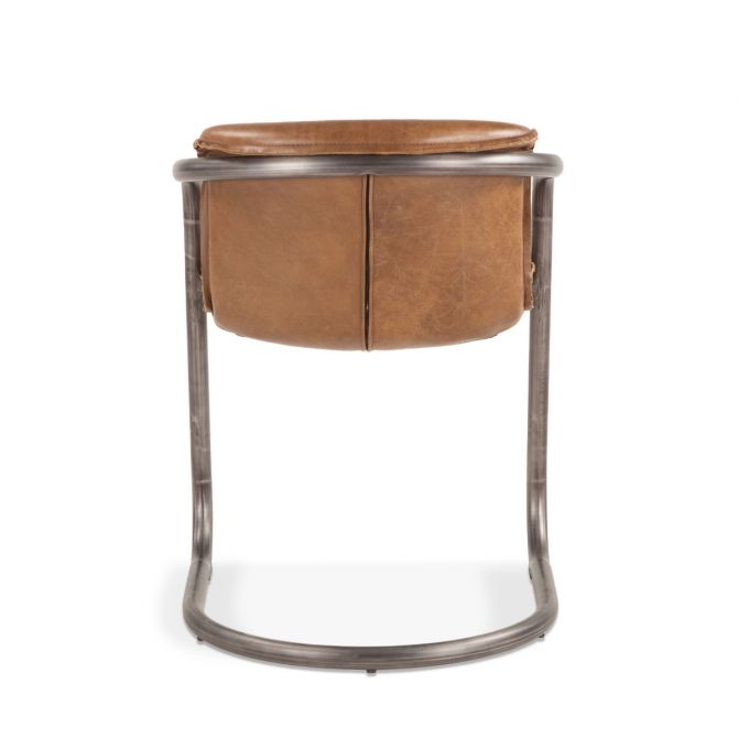 Portofino Leather Dining Chair Berham Chestnut 