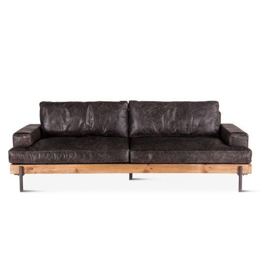 Portofino Industrial Loft Sofa, Morocco Leather GPF-ISOF-MOR