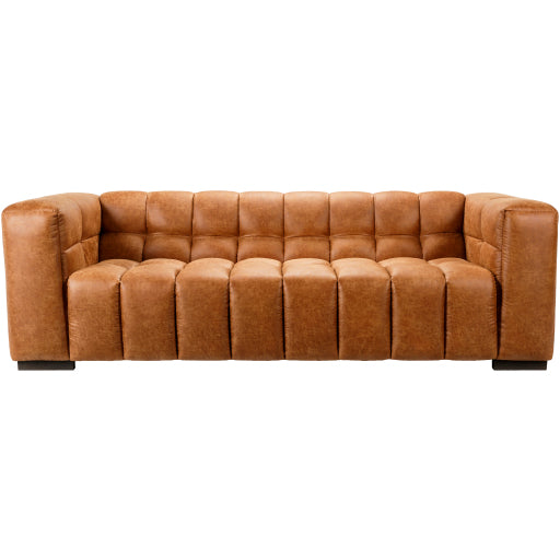 Grenoble Medium Brown Leather Sofa GRB-003