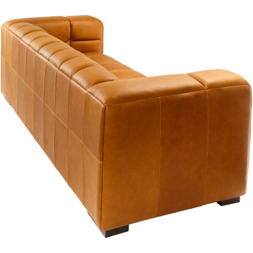 Grenoble Brown Leather Sofa GRB-002