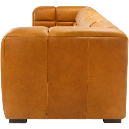 Grenoble Brown Leather Sofa GRB-002
