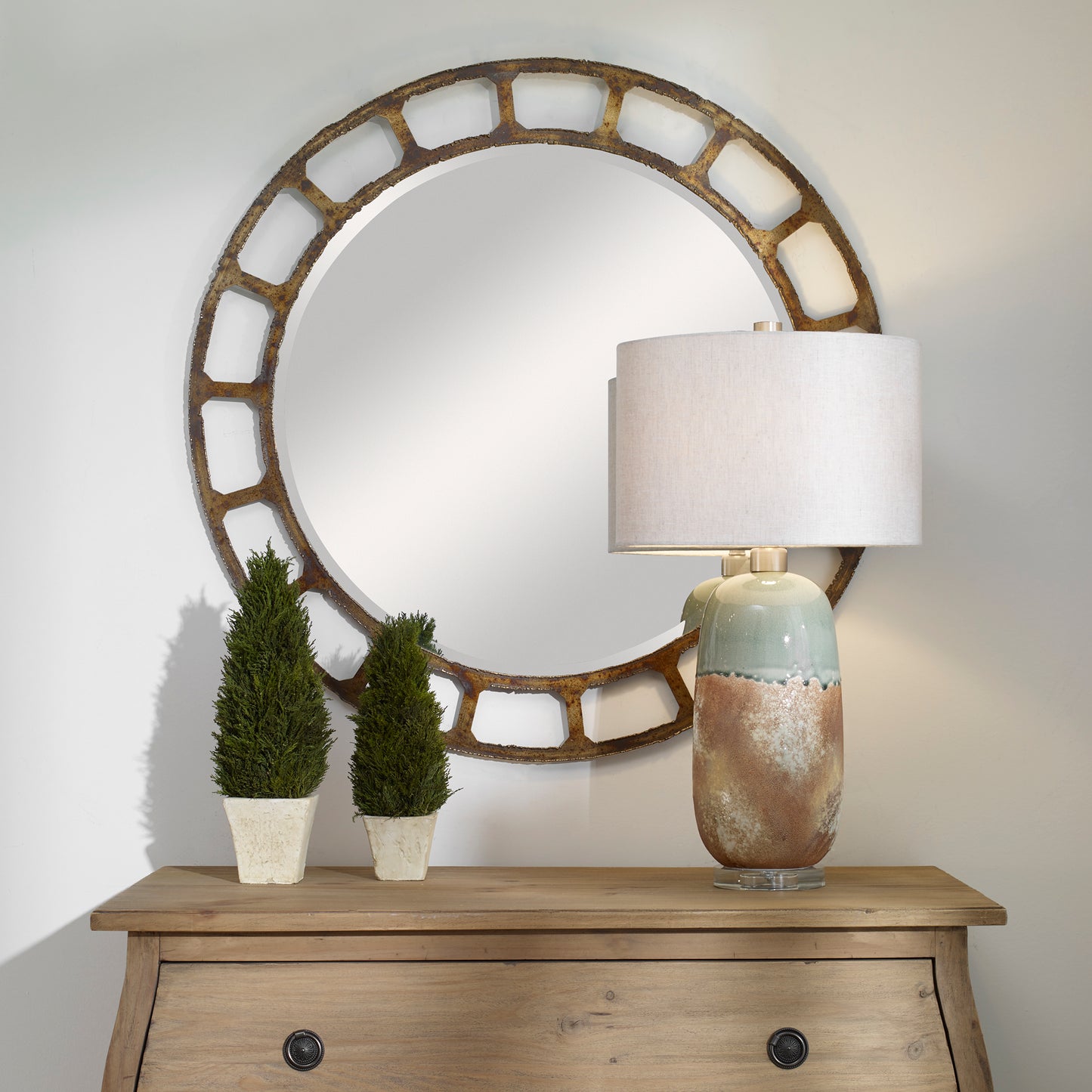 Darby Round Mirror