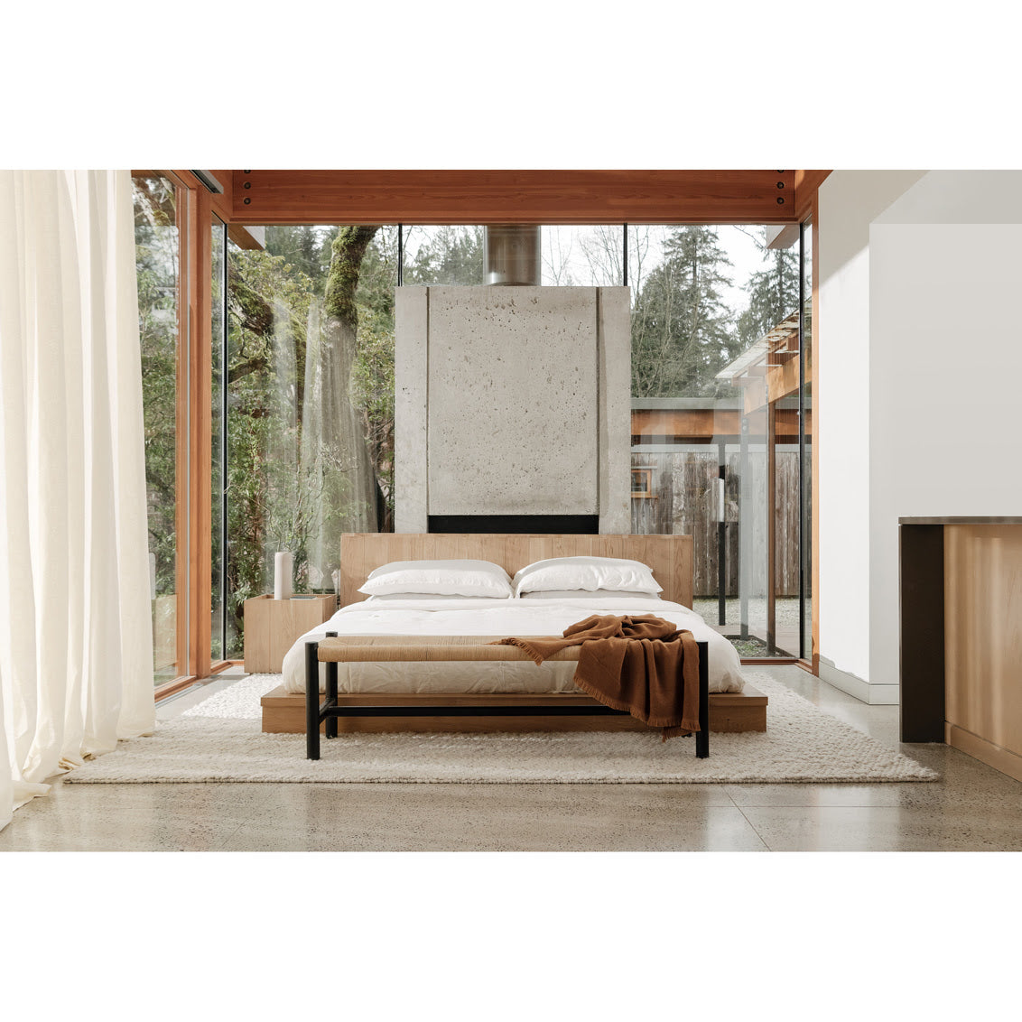 Plank Natural Bed, King SKU: RP-1041-24